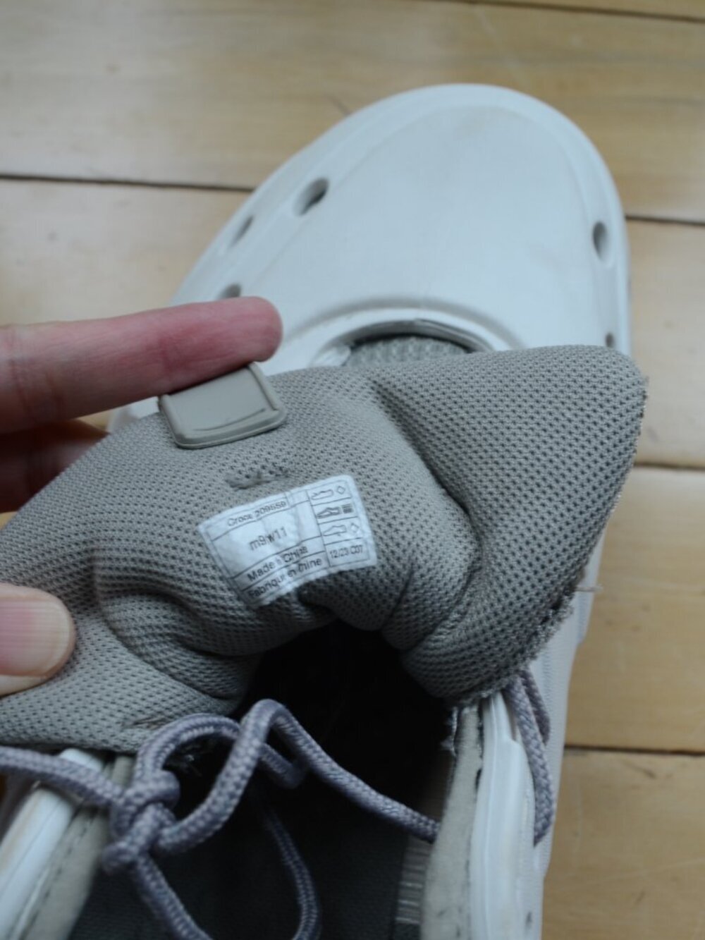 Crocs Men's Nova Trek in Almost White Multi M9 W11 - Picture 11 of 13